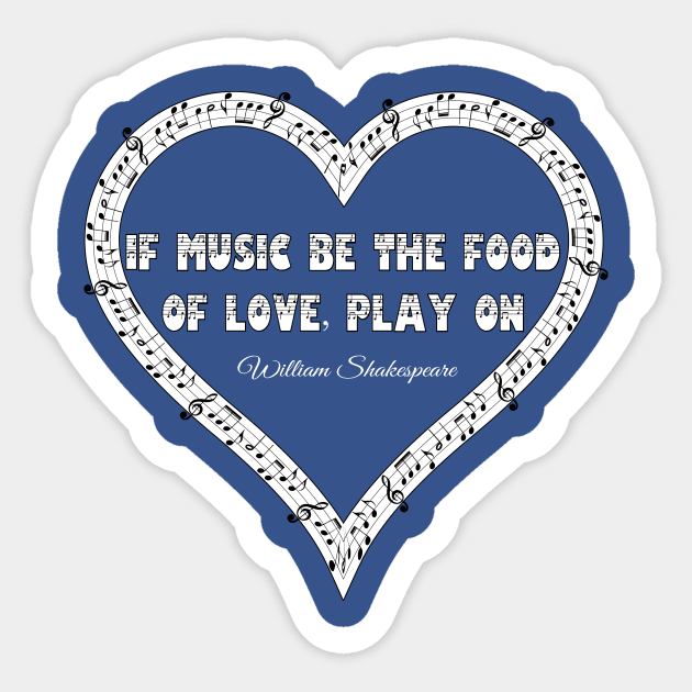 If Music Be The Food Of Love Sticker by masciajames